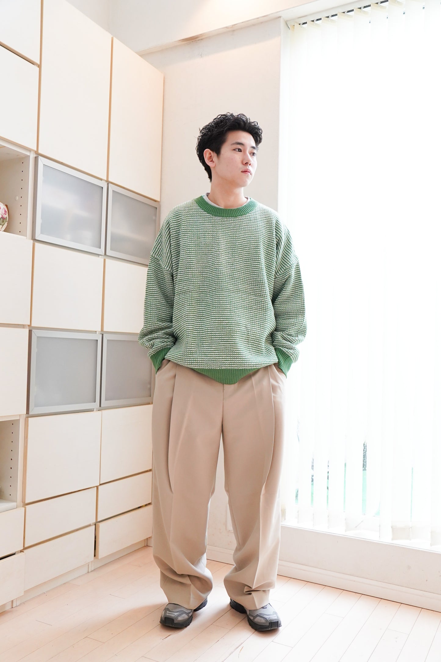 one tuck basic slacks