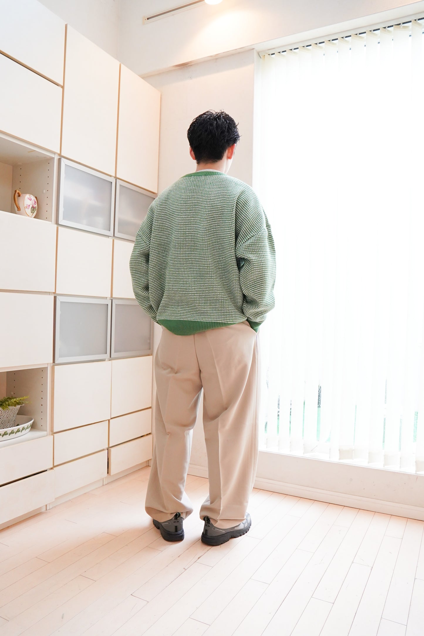 one tuck basic slacks