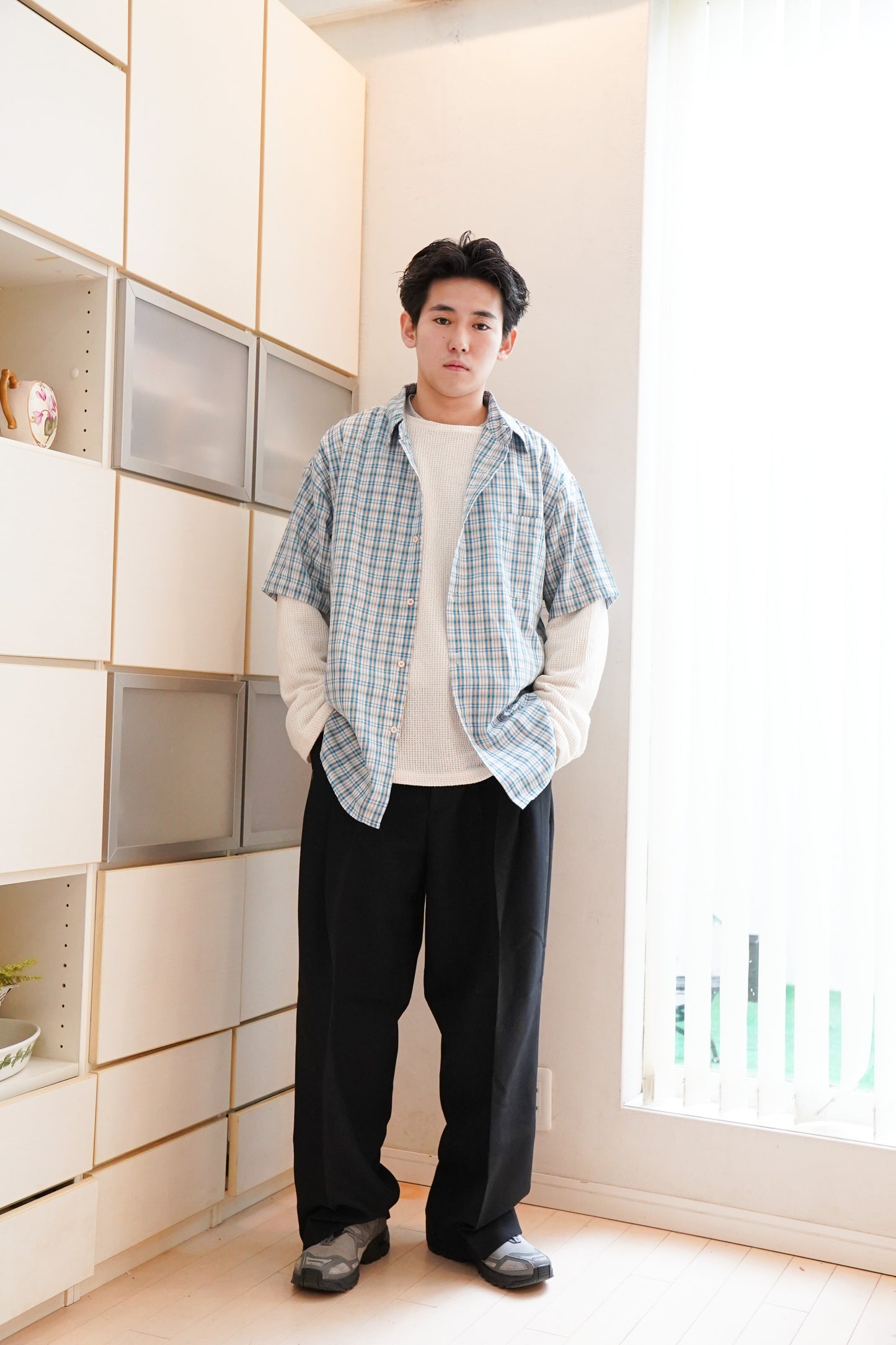 one tuck basic slacks