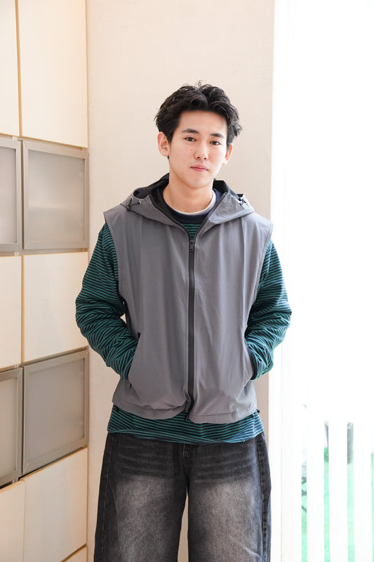 nylon hood vest